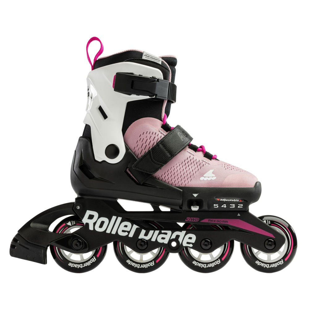 Rollerblade-Microblade-Junior-Girls-Pink-White-Side-View