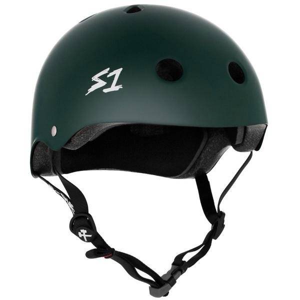 S-One-Certified-Bike-Skate-Scooter-Helmet-Dark-Green