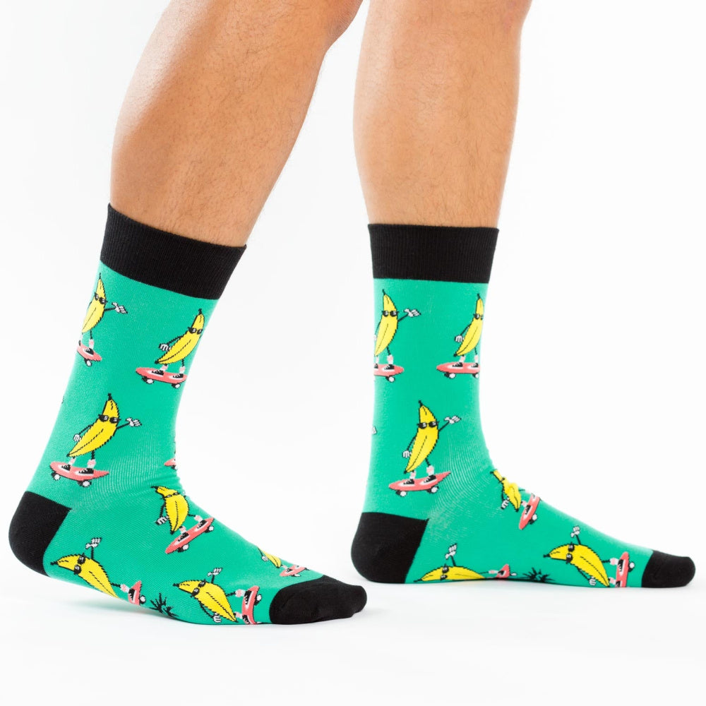 Sock It-To-Me-Crew-Mens-Socks - Peeling-Out-Legs