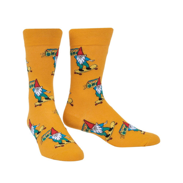 Sock-It-To-Me-Gnarly-Gnome-Mens-Crew-Socks-Pair