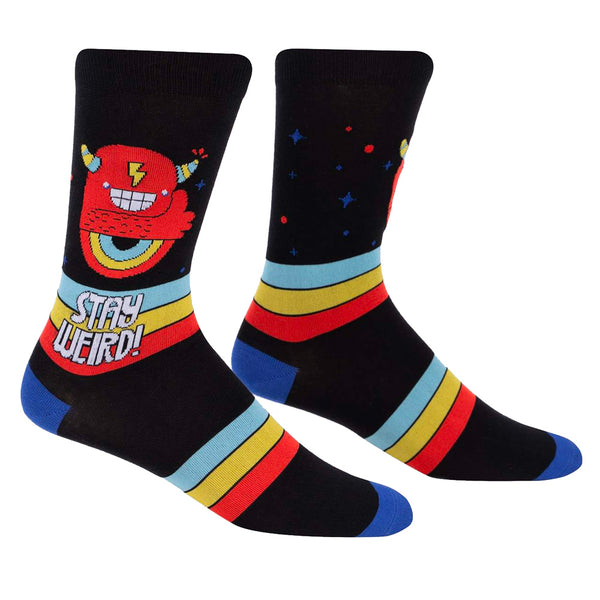 Sock-It-To-Me-Mens-Crew-Sock-Stay-Weird