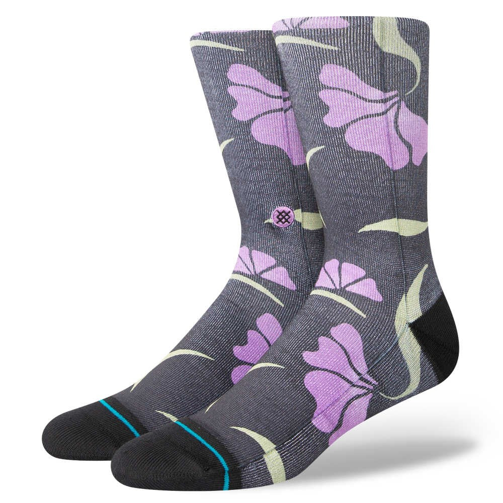 Stance-Forya-Socks-Purple-Flower-Pair