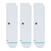 Stance-Icon-Socks-White-3-Pack-Laid-Flat