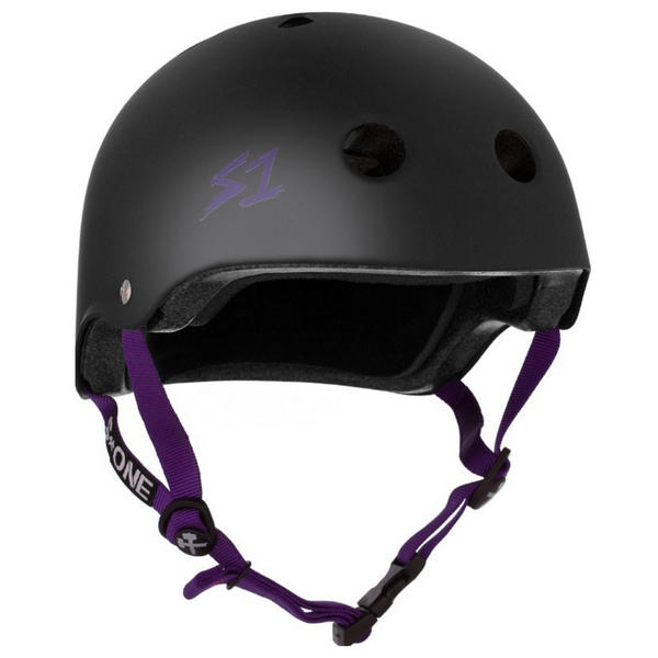 S-One-Helmet-Matte-Black-Purple-Straps