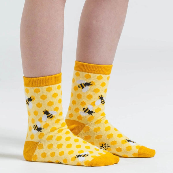 Sock-It-To-Me-Crew-Junior-Socks---Bee's-Knees