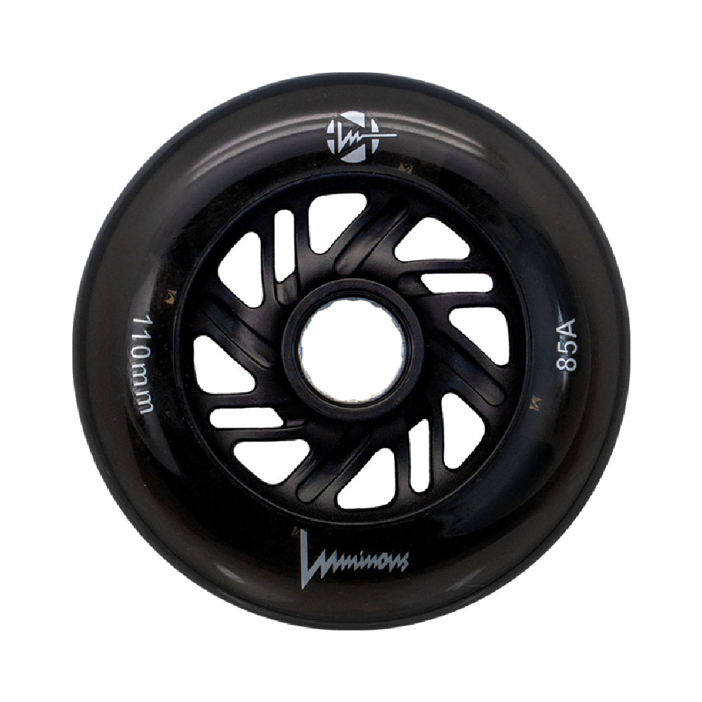 Luminous-LED-Light-Up-Inline-Skate-Wheel-110mm-Black