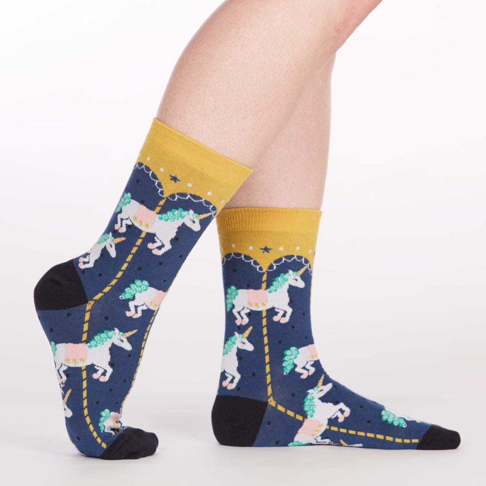 Sock-It -To -Me -Crew -Womens-Socks - Carousel-legs