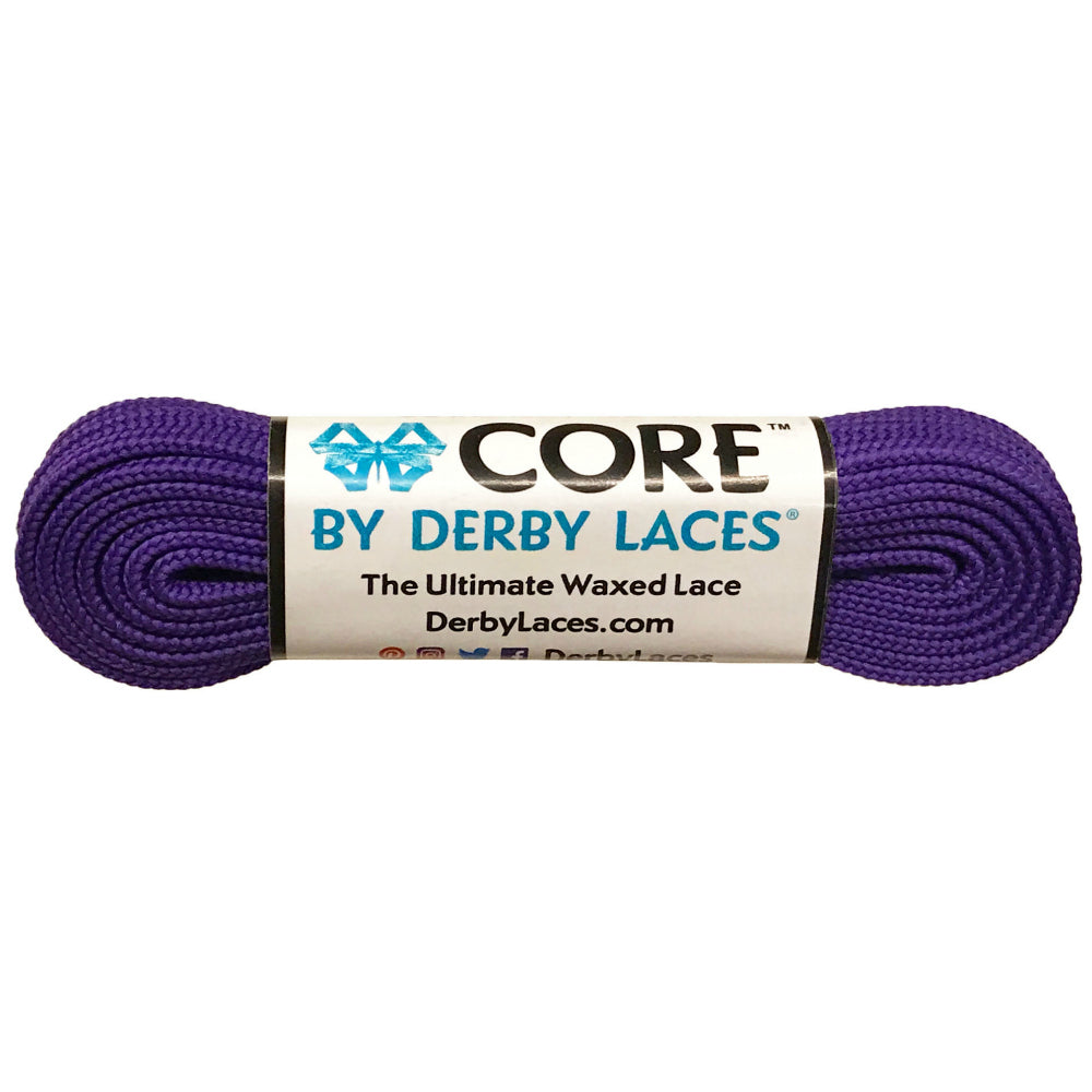 Derby Laces Core 6mm skate laces purple