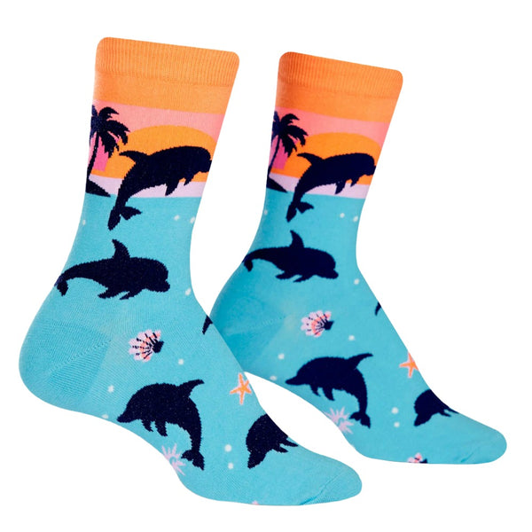 SOCK-IT-TO-ME-Women's-crew-Dolphin-socks