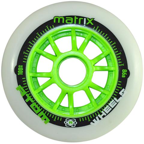 ATOM-Matrix-90mm-Inline-Roller-Speed-Skate-Wheel- Green