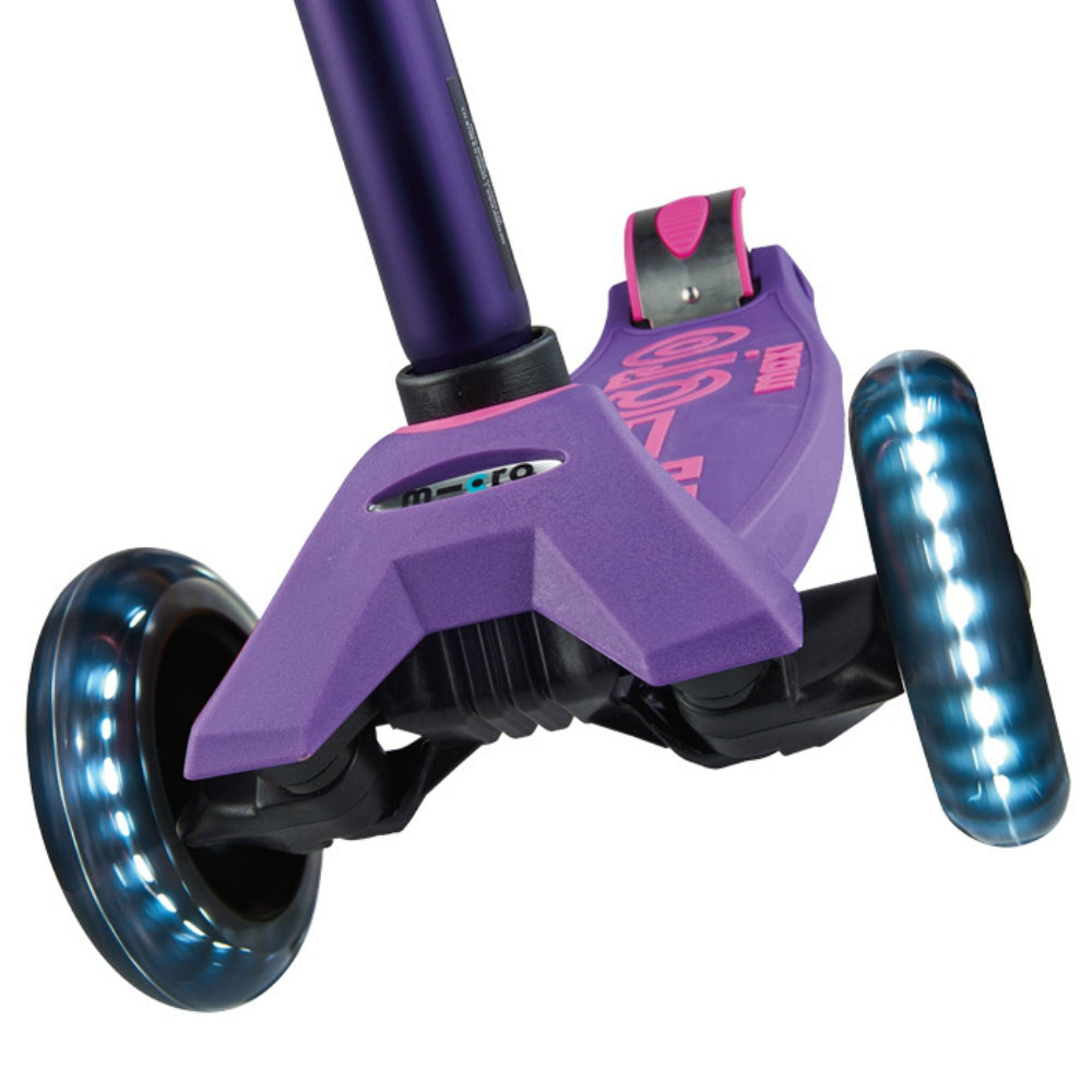 Micro-Maxi-Deluxe-LED-scooter-purple front
