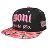 BONT-Snapback-Hat - Black-and-Roses