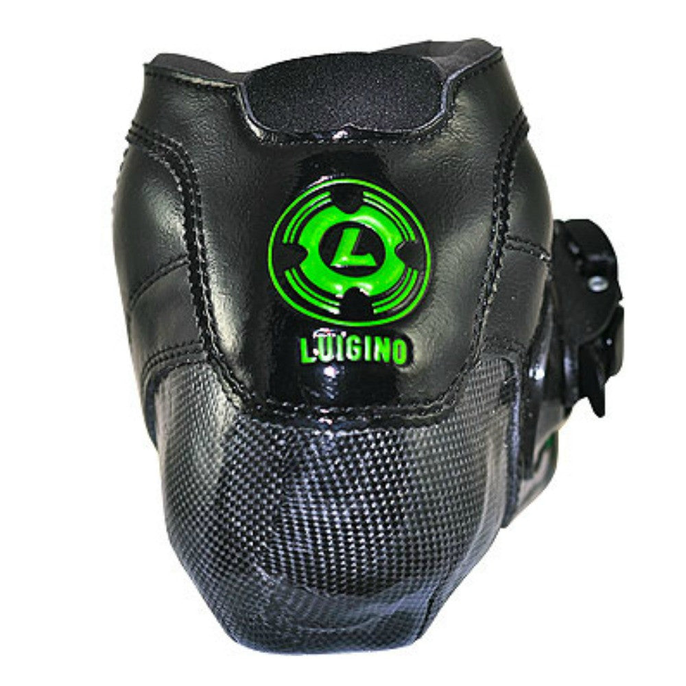 LUIGINO-STRUT-Inline-Speed-Skate-Boot---Black-and-Green--From-Behind